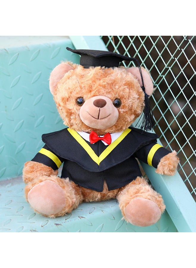 Graduation Bear Doll Bachelor's Uniform Doctor Bear Doll Teddy Bear Graduation Season School Commemorative Gift With Logo Printed