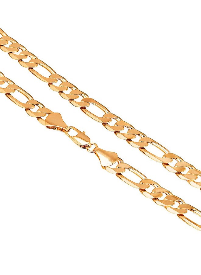 Shining Jewel Italian Imported Fine Gold Plated Link Chain 24-Inch  - Image 3