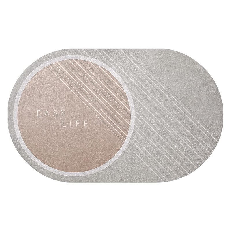 MEZON Super Absorbent Shower Mat Quick Drying Bathroom Rug NonSlip Entrance Doormat Napa Skin Floor Bath Mat Home Carpet 40 x 60 cm Khaki - Image 3