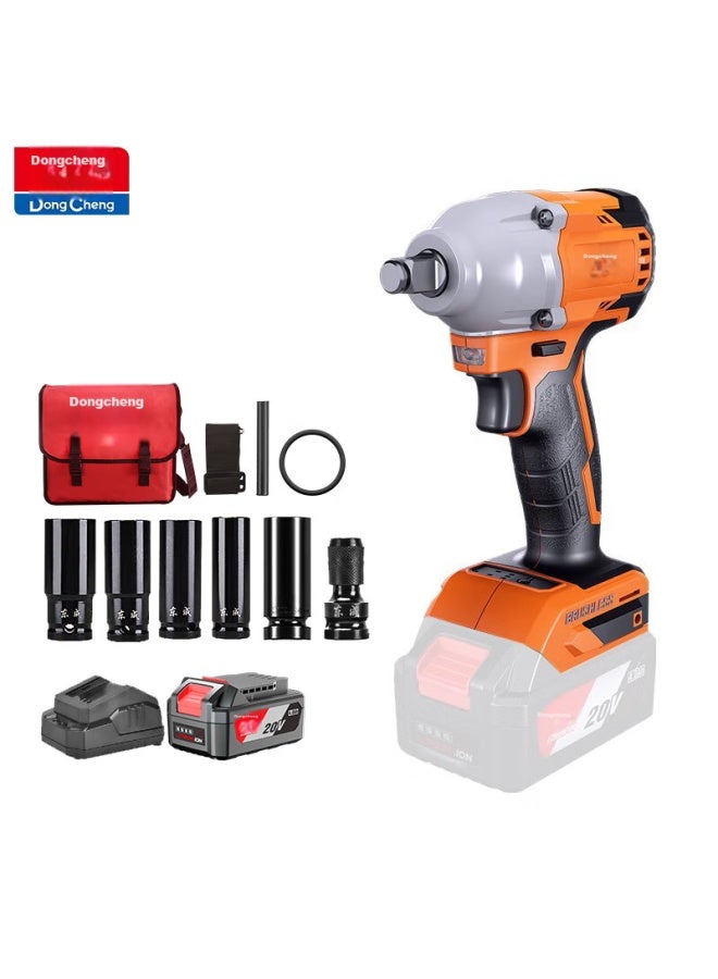 DONG Cheng Dongcheng 20v Cordless Brushless Impact Wrench Dcpb288 , Industrial Lithium Battery Pneumatic Impact Wrench, Power Tool - Image 1