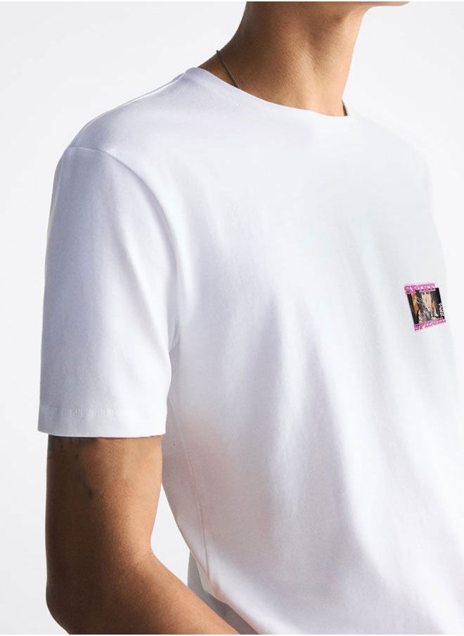 LOUD UNIVERSE - Cowboy Bebop White Tshirt Cowboy Bebop White Tee Universe of Smash Bro Tee Spike Spiegel Red Dragon Syndicate-Cowboy Bebop - Image 1