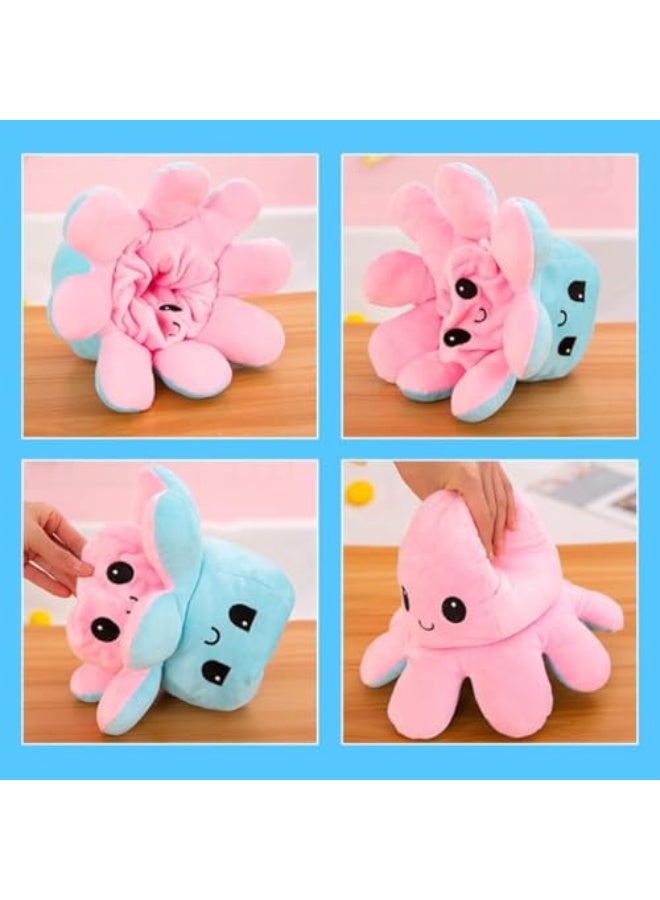 إي سي في في دبدوب الأخطبوط القابل للعكس من ECVV - لعبة محشوة ناعمة للأطفال، ألعاب أخطبوط لطيفة للبنات والأولاد، هدية عيد ميلاد - Image 5