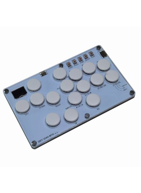HITBOX Raspberry Pi Custom SOCD Rear Coverage Game Fighting Keyboard Dual Up Key Street Fighter 6 Arcade PS5-Product Color:Hitbox M16 White Key