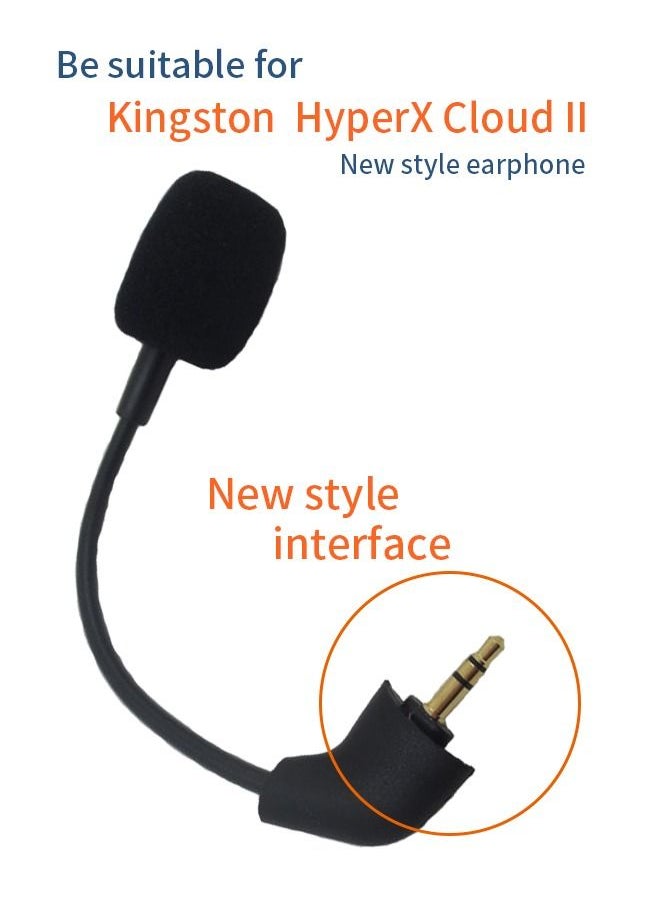 Generic - Replacement Game microphone suitable for Kingston HyperX Cloud 2 II Cloud Core Cloud Pro CloudX, Xbox One, Nintendo Switch, PS4, Computer PC, Gaming Headsets. - Image 1