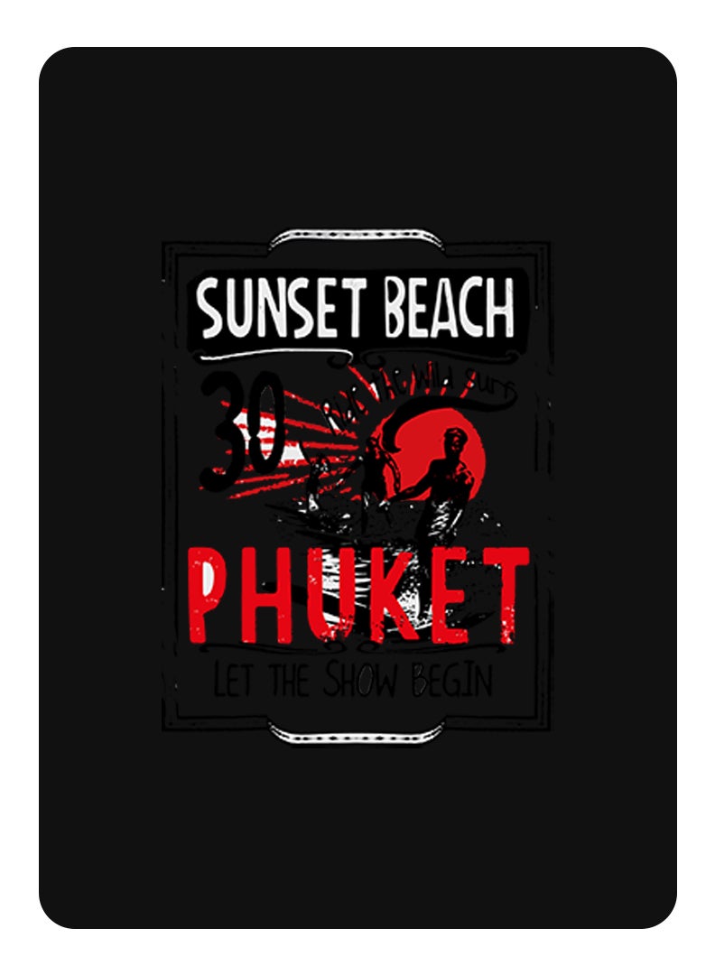 Theodor Protective Flip Case For Samsung Galaxy Tab S9 With Trifold Stand Auto Wake Sleep Shockproof Cover Sunset Beach copy - Image 1