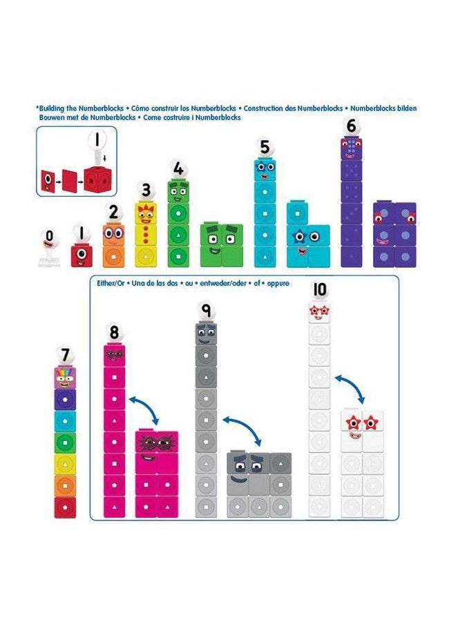 Learning Resources - Lsp0949Uk Mathlink Cubes Numberblocks 110 Activity Set Early Years Maths Learning Build Learn & Play In The Classroom & At Home - Image 1