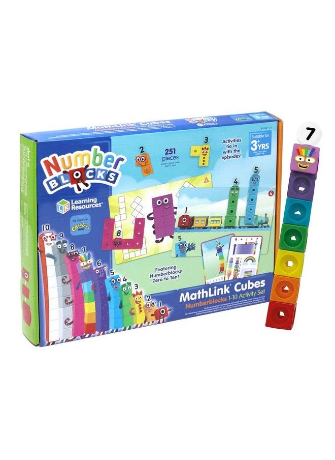 Learning Resources - Lsp0949Uk Mathlink Cubes Numberblocks 110 Activity Set Early Years Maths Learning Build Learn & Play In The Classroom & At Home - Image 1