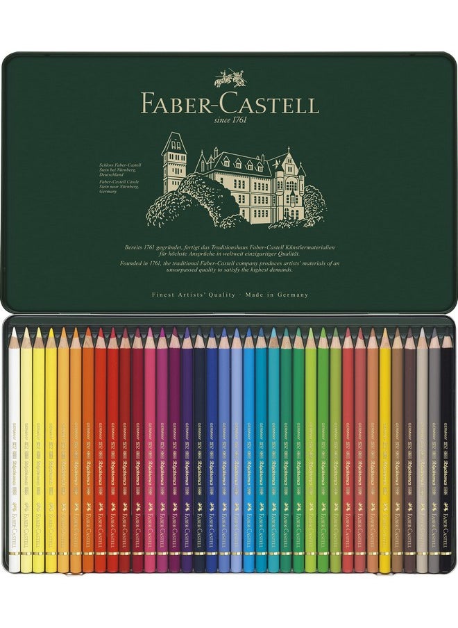 FABER-CASTELL - Polychromos Colour Pencil Tin Of 36 (110036) - Image 1