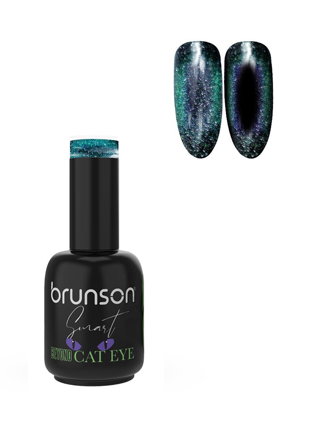 brunson Gel Nail Polish 15ml Smart Beyond Cat Eye Gel Polish Glossy Shine Finish Long Lasting Sparkle UV Soak off Gel Nail Polish for Nail Art French Manicure Pedicure Salon Quality Chip Resistant Gel Nail