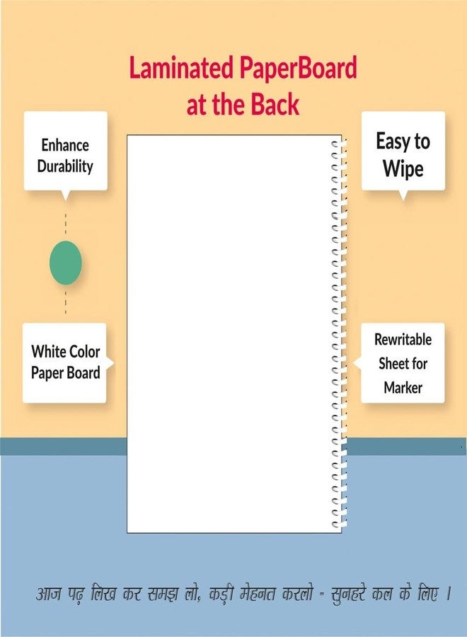 amblitz Unruled Spiral Notebook | 300 Pages | A4 Size | 21 X 29.7 CM | 70 GSM THICK Paper | Long Notebook Unruled | Motivational Quotes on Attractive Cover | - Image 5