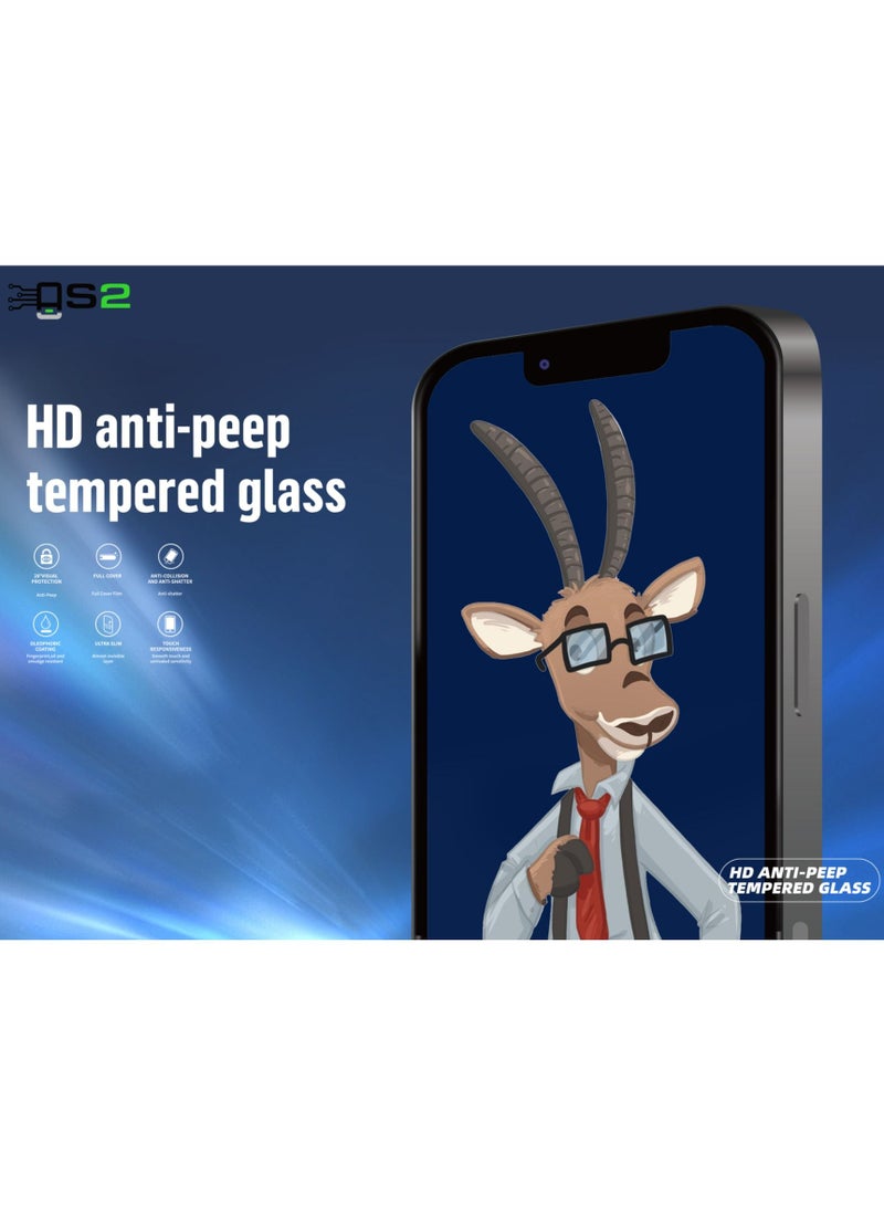 AS2 Corning HD Tempered Glass Protector for iPhone 14 Pro 6.1 inch - Image 2