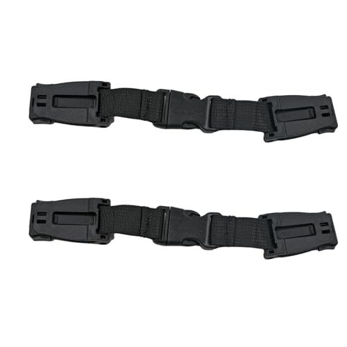 CaoXiong 2 Pcs Child Chest HarnessAntiSlip Baby Chest GuardAnti Escape Harness Strap LockCompatible with Car SeatsStrollersHigh ChairsBaby CarrierSchoolbagsBlack - Image 1