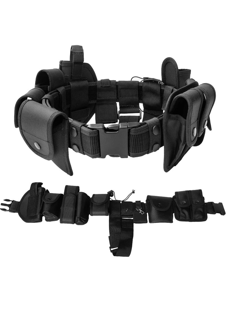 KIIUMI Tactical Police Security Guard Utility Kit Belt With Pouches - Image 1