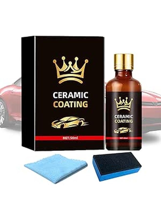 Ceramic Coating 50ml Hydrophobic Paint Protection Scratch Resistant Self Cleaning - Image 1