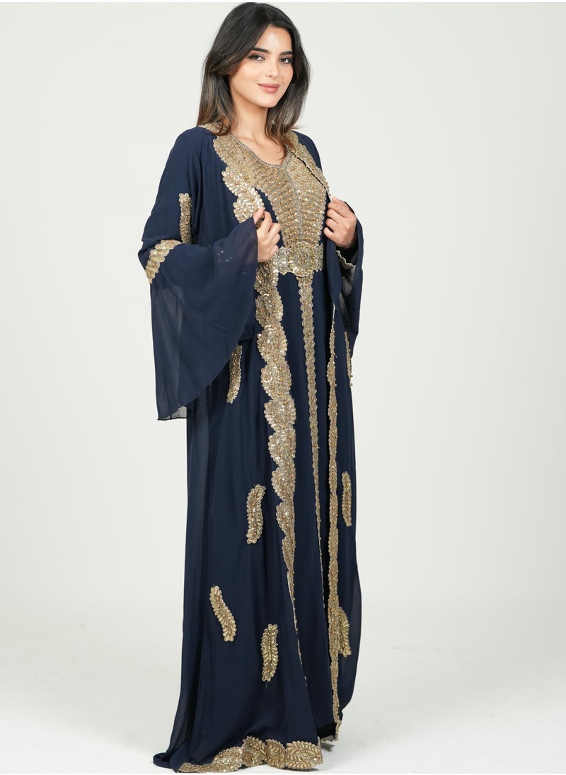 AL BENT AL SHARQIEH women kaftan dress jalabia  - Image 2