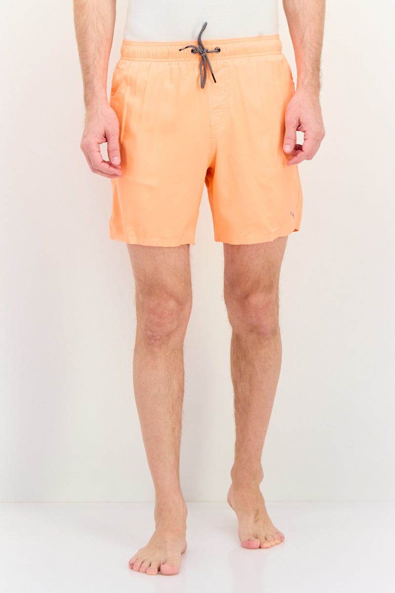 PUMA Men Brand Logo Board Shorts, Orange  - Image 1