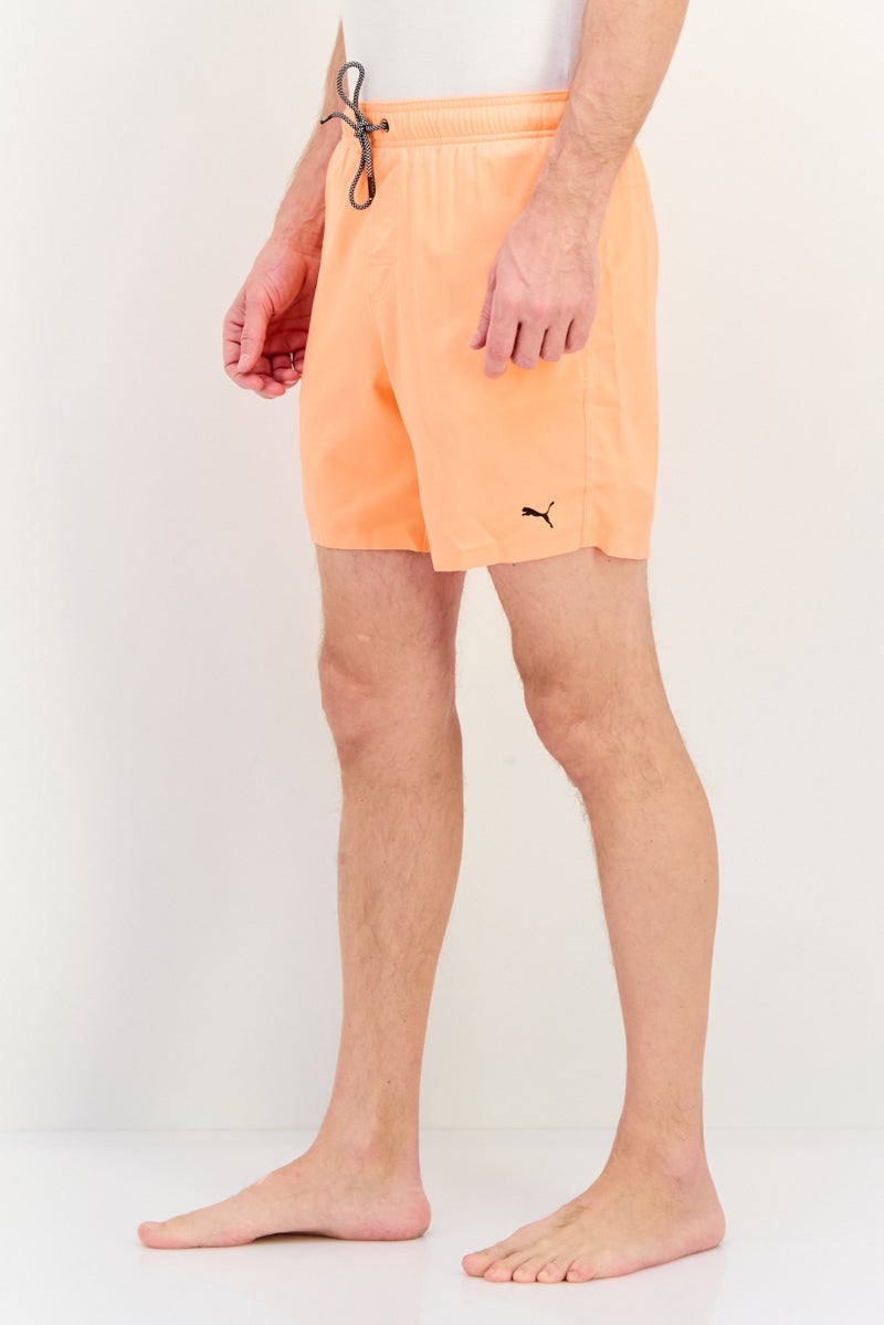 PUMA Men Brand Logo Board Shorts, Orange  - Image 2