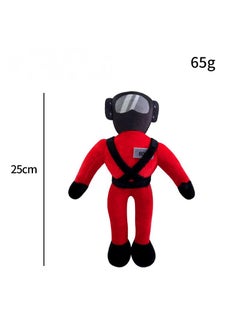 Y&D 1 Pcs Lethal Company Game Cartoon Plush Toy Red Boss 25Cm 