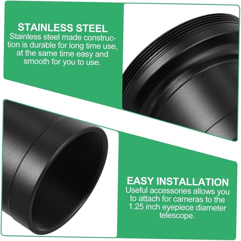 قطعتان من محول التلسكوب T للكاميرات DSLR والعدسات، حامل التصوير الفلكي - Image 1