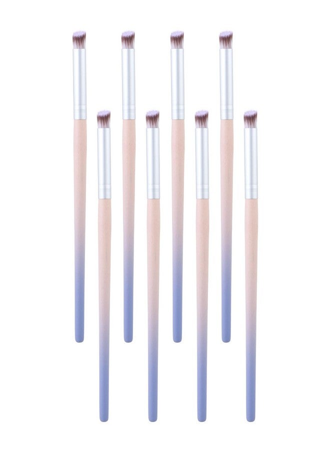 Outopen outopen 8Pcs Nail Ombre Brush Set, Nails Art Gradient Painting Blending Brushes with Wooden Handles Detailed Design Gel Polish Acrylic Powder Manicure Tools - Image 1