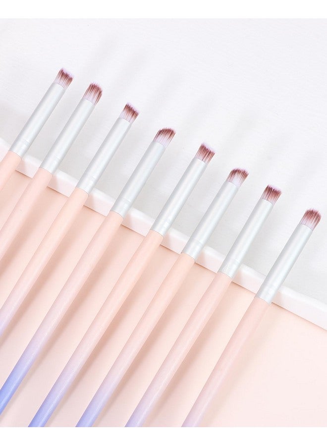 Outopen outopen 8Pcs Nail Ombre Brush Set, Nails Art Gradient Painting Blending Brushes with Wooden Handles Detailed Design Gel Polish Acrylic Powder Manicure Tools - Image 5