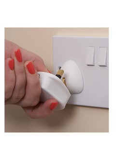 Clippasafe Child/Baby Safety Uk Style Premium 3 Pin Plug Socket Plug Covers  6 Pcs/Pack White  - Image 3