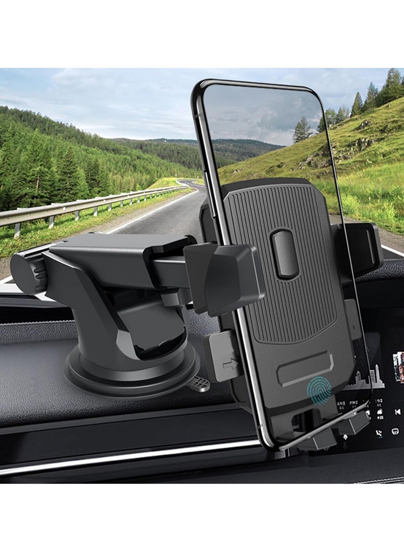 Universal Car Mobile Holder Clip,Air Vent Windscreen | 360° Rotatable Hands-Free Mount, Air Vent Windscreen, Car Mobile Mount Vehicle Stand for Smartphone Apple iPhone 15 14 13 12 Pro Max Samsung Galaxy S - Image 1