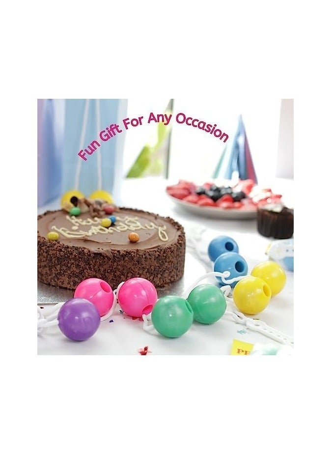 توي لاند مجموعة ألعاب كرات النقر من 12 قطعة - كرة تمرين لليد والمعصم، كرات ملونة تصدر ضوضاء على خيط - هدية ممتعة للحفلات أو للأطفال - Image 2