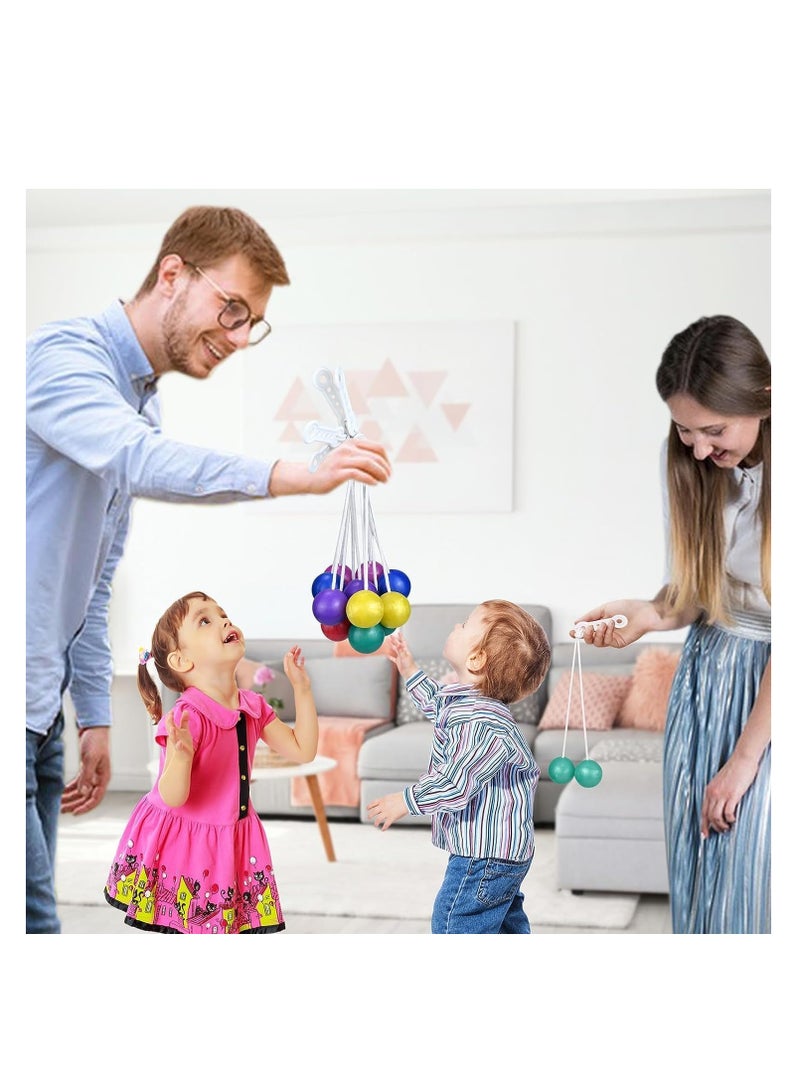 توي لاند مجموعة ألعاب كرات النقر من 12 قطعة - كرة تمرين لليد والمعصم، كرات ملونة تصدر ضوضاء على خيط - هدية ممتعة للحفلات أو للأطفال - Image 4