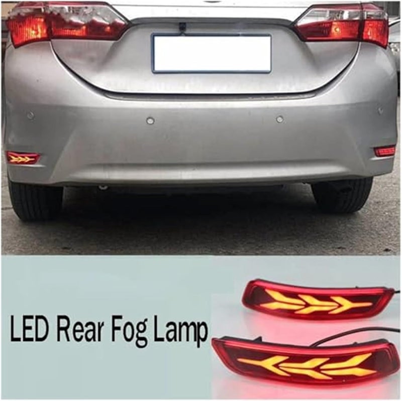Wivplex 2PCS Rear Fog Lamp for Toyota Corolla Altis 2014-2018 - Image 3