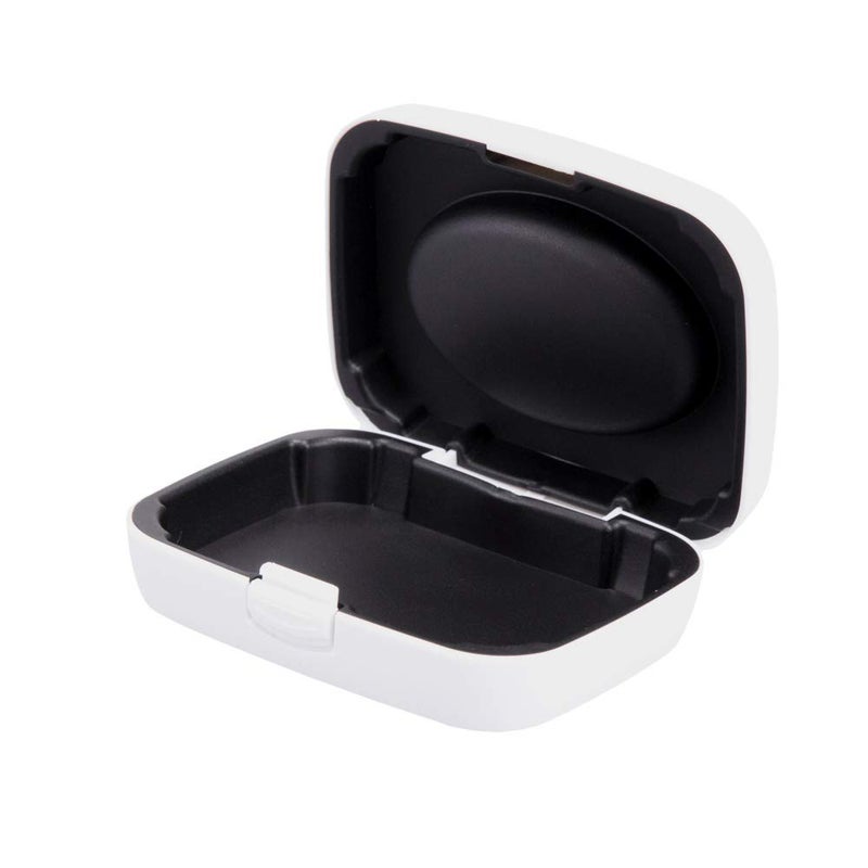 Hearing Aid Case Hard Portable Protective Storage Case for BTE CIC IIC ITE White