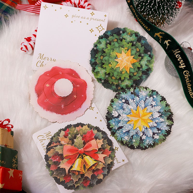 Ketchup Girl Starlight Gift Series Christmas Greeting Cards 4 Diy Handbook Decoration Materials Available In Christmas Style - Image 4