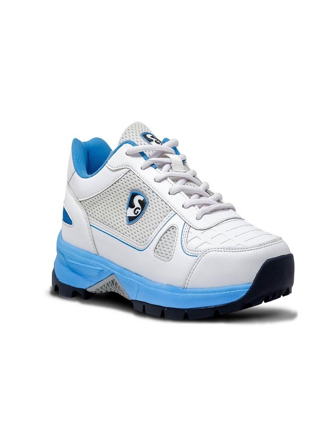 SG Mens Shoes Scorer 6.0 White/Aqua/Black No 9 - Image 1