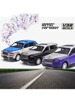 Swift 1:32 Scale Rolls Royce Diecast Model Car, Zinc Alloy Pull Back Toy Car with Sound and Light with 6 Open Doors for Kids Boy Girl Collect Gift  - Image 4