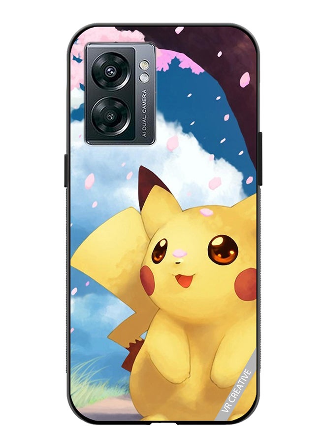 VR CREATIVE Protective Case Cover For Oppo A57 5G Spring Pikachu Design Multicolour - Image 1