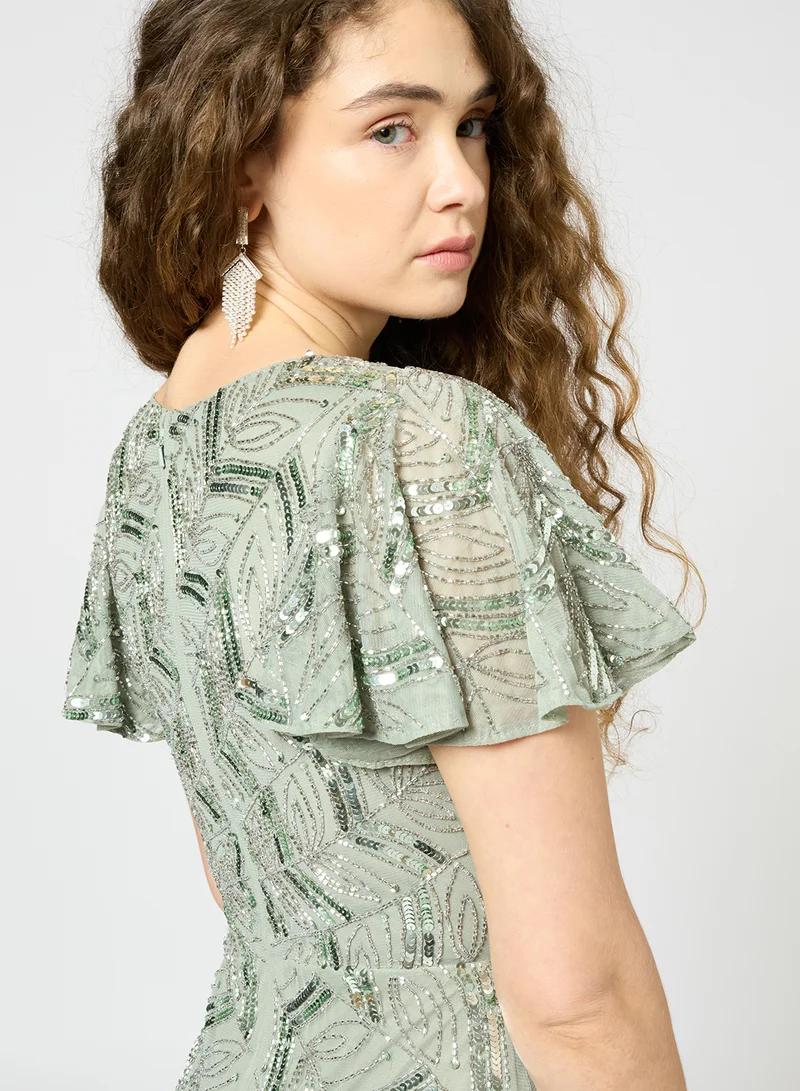 BEAUUT Sequin Embellished Dress
