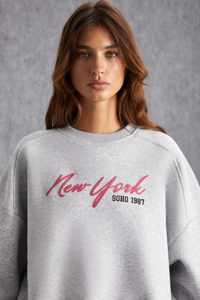 GRIMELANGE Nardy Women's Raised Organic Cotton Sweatshirt