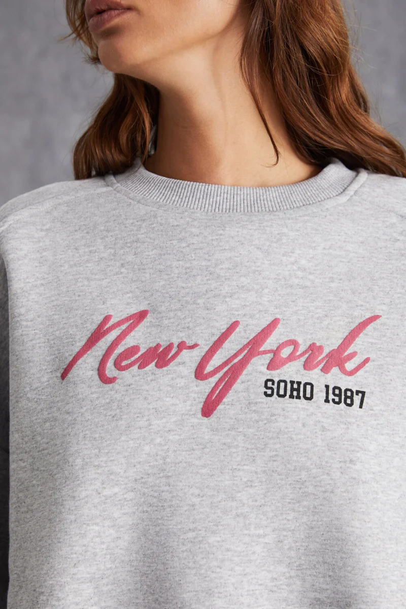 GRIMELANGE Nardy Women's Raised Organic Cotton Sweatshirt