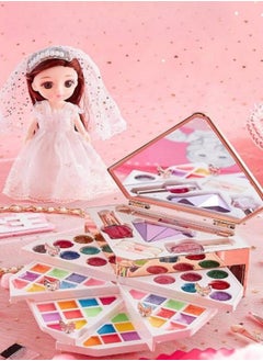 MIXDE Kid Extendable And Portable Makeup Set Toy,Cosmetic Toys With 45 Modules,Girls Pretend Play Toy  - Image 3