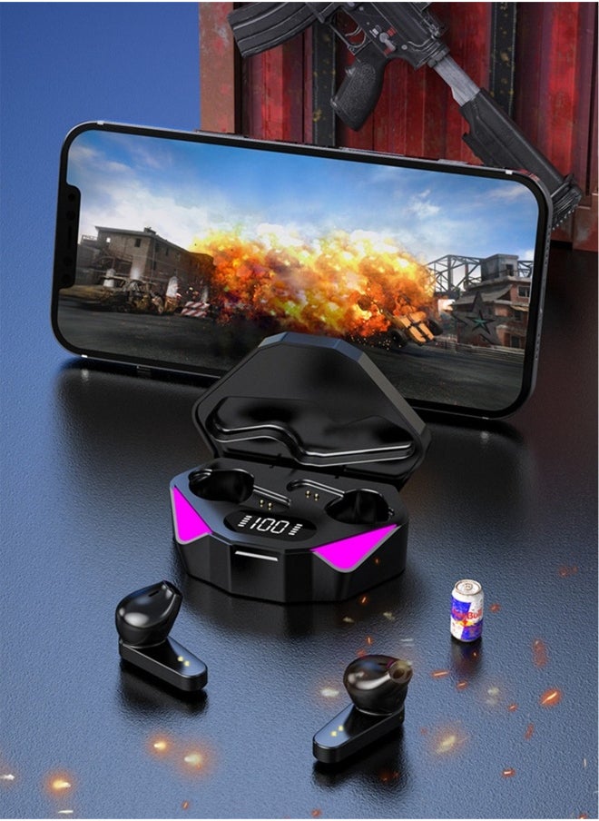 Generic - TWS wireless binaural gaming music low latency gaming digital display 5.0 Bluetooth headset wireless earbuds true wireless compatible apple Suitable for Android and other systems bluetooth 5 true wire - Image 1