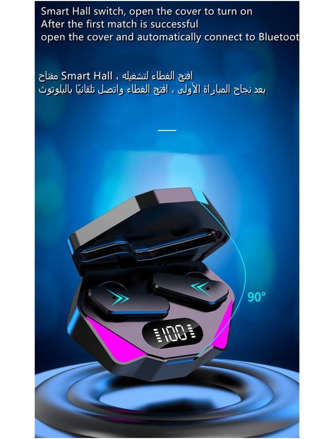 Generic - TWS wireless binaural gaming music low latency gaming digital display 5.0 Bluetooth headset wireless earbuds true wireless compatible apple Suitable for Android and other systems bluetooth 5 true wire - Image 1