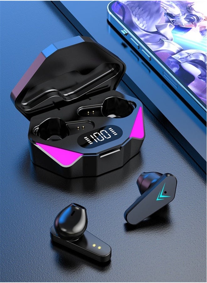 Generic - TWS wireless binaural gaming music low latency gaming digital display 5.0 Bluetooth headset wireless earbuds true wireless compatible apple Suitable for Android and other systems bluetooth 5 true wire - Image 1