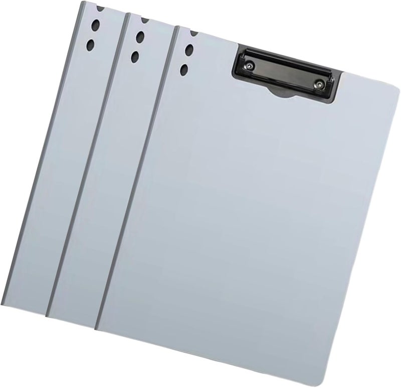 Large Capacity Documents Folder with Side Clamp Letter Size Clip File Folder for School Hospital File Binder - Image 4