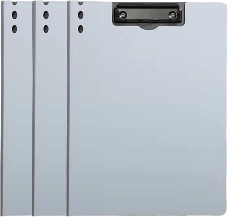 Large Capacity Documents Folder with Side Clamp Letter Size Clip File Folder for School Hospital File Binder - Image 1