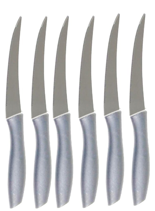 6-Piece Knife Set Grey/Silver  - Image 1