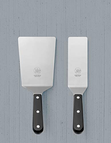 DUE BUOI set Wide Spatula blade dimension 4" x 6"1/3 and Narrow blade dimension 2" x 6" 1/3. Full Tang Triple Riveted. Non-stick Durable. ICQ Approved. - Image 3