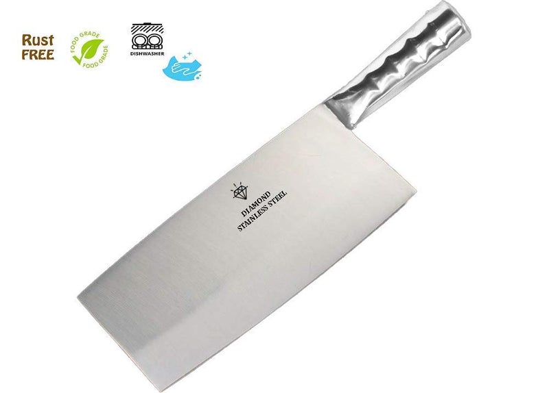 PLEATPACK PLEATPACK Heavy Duty Stainless Steel Chefs ChopperKnifeMeat Cleaver 735 Chopper Knife  - Image 3