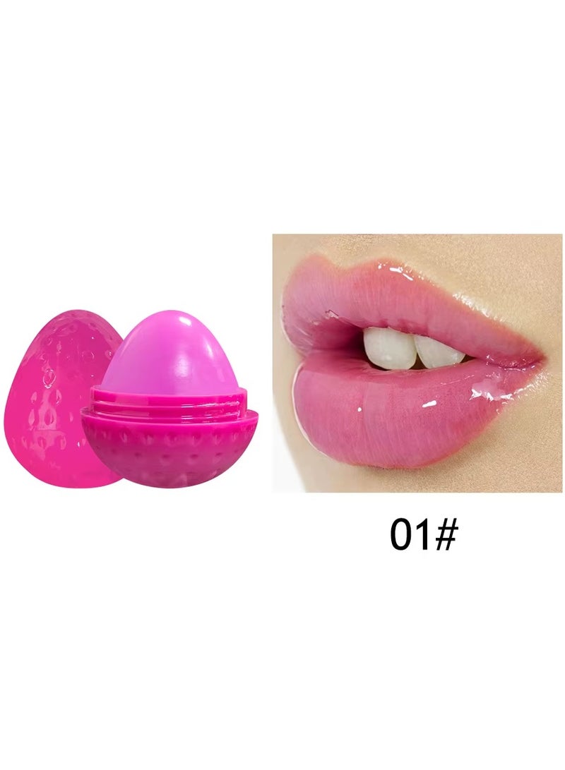 Strawberry Lip Balm, Color Changing Lip Balm - Image 1