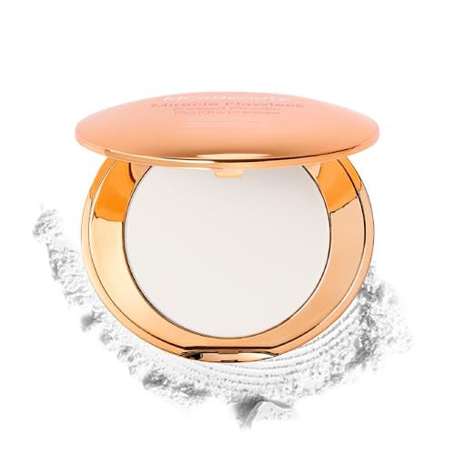 MCoBeauty Miracle Flawless Pressed Powder Translucent Soft Focus Blurring Finishing Setting Powder Face Makeup Compact with Rose Flower Extract Sweet Almond Oil Vegan Cruelty Free - Image 1
