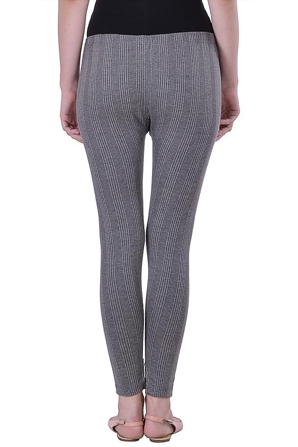 HAP Women's, Ladies, Female Cotton Quilted Thermal 3/4th Sleeves Top and Trouser Set (Dark Grey, 4XL) - Image 4